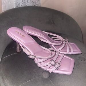 ALDO Women's Lilac Strappy Heels